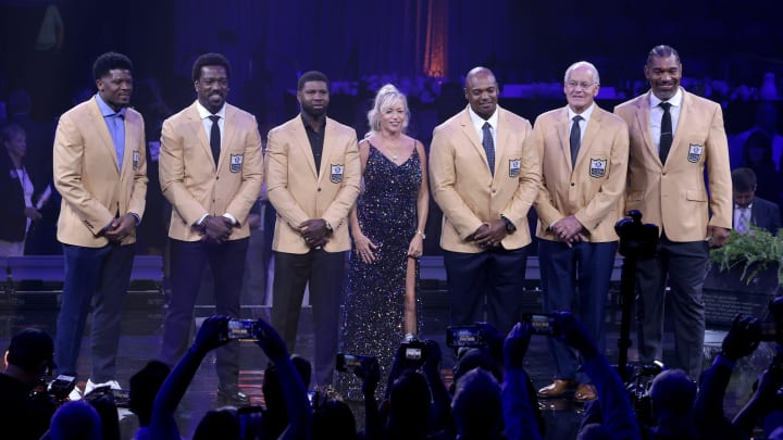 The 2024 Gold Jacket Pro Football Hall of Fame enshrinee dinner held at the Canton Civic Center Friday, August 2, 2024.