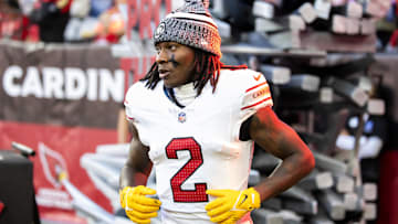 Dec 17, 2023; Glendale, Arizona, USA; Arizona Cardinals wide receiver Marquise Brown (2) against the San Francisco 49ers at State Farm Stadium. Mandatory Credit: Mark J. Rebilas-USA TODAY Sports