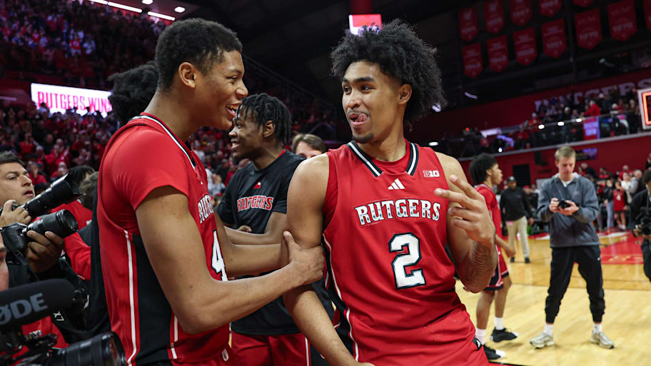 Harper and Bailey while with the Rutgers Scarlet Knights. | Vincent Carchietta-Imagn Images