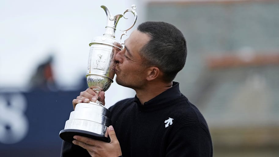 Last year's British Open champion, Xander Schauffele, doesn't have any of his trophies at his house.  | Jack Gruber-Imagn Images