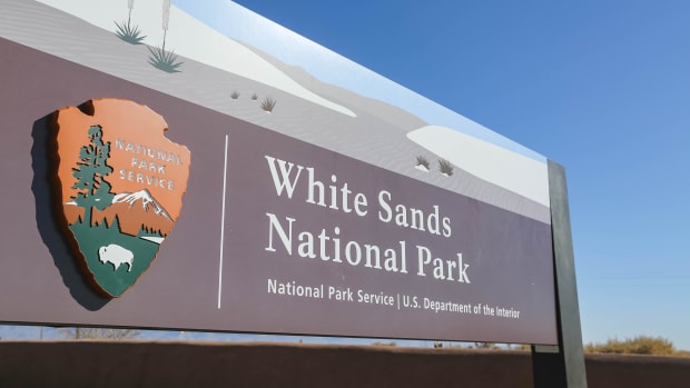 White Sands National Park signage