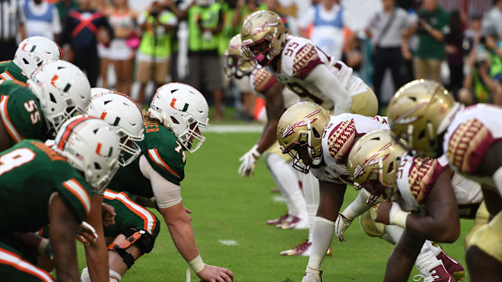 The FSU vs Miami rivalry game took place at the Hard Rock Stadium on October 6th 2018.

Fsv Fsufootballvsmiami Jg 10062018 18