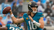 Jaguars QB Trevor Lawrence will be a hot name off the fantasy football waiver wire in Week 15.