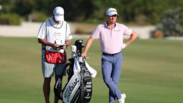 Justin Thomas waits to hit a shot during the final round of the 2024 Hero World Challenge