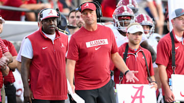 Alabama Crimson Tide head coach Kalen DeBoer