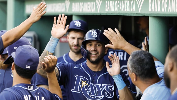 Tampa Bay Rays left fielder David Peralta.