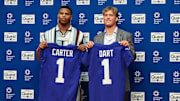 New York Giants first round draft picks, Abdul Carter and Jaxson Dart 