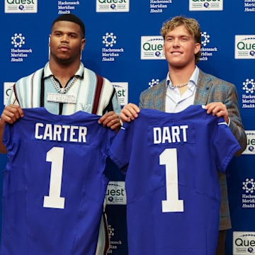 New York Giants first round draft picks, Abdul Carter and Jaxson Dart 