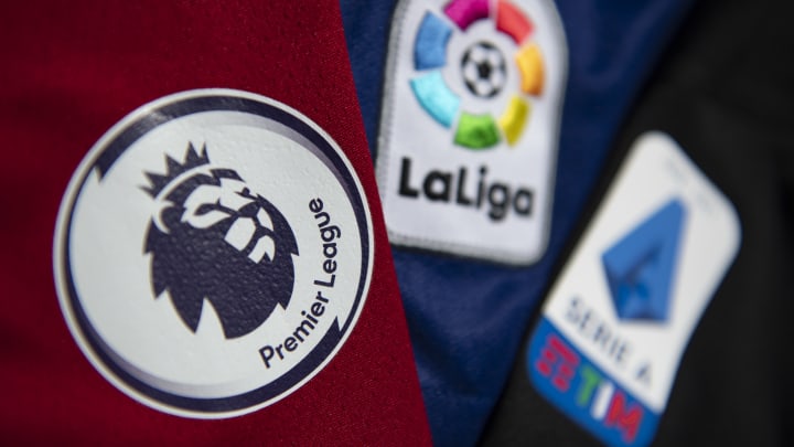 The Premier League, La Liga and Serie A Logos...