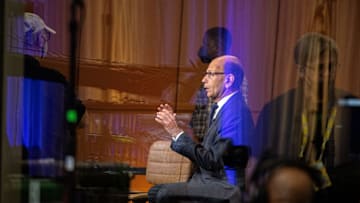 July 19, 2022; Atlanta,GA, USA; Paul Finebaum talks on a television set during SEC Media Days at the College Football Hall of Fame in Atlanta Tuesday, July 19, 2022. Gary Cosby Jr.-The Tuscaloosa News

Alabama At Sec Media Days