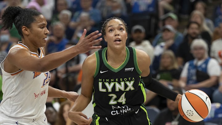 The Minnesota Lynx and forward Napheesa Collier are 22-2 at home this season. The Minnesota Lynx and forward Napheesa Collier are 22-2 at home this season.