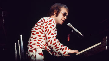 Elton John performing in Japan, 1971.