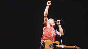 Bruce Springsteen performing during the ‘Born In The U.S.A.’ tour in 1984.
