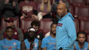 Feb 19, 2025; Tallahassee, Florida, USA; Florida State Seminoles head coach Leonard Hamilton before the game against the Miami Hurricanes at Donald L. Tucker Center. Mandatory Credit: Melina Myers-Imagn Images
