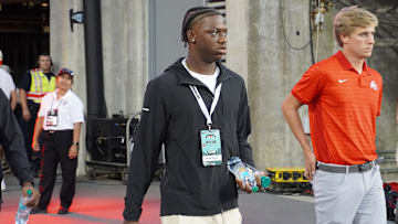 Ohio State commitment Jamier Brown was in attendance at the Ohio State football game against Minnesota at Ohio Stadium in Columbus, Ohio, on Oct. 4, 2025.