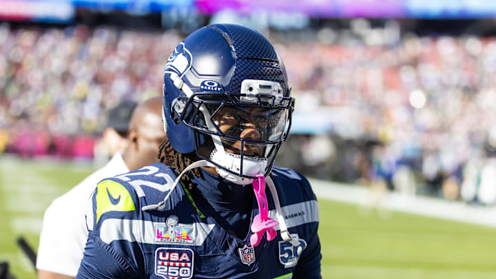 Seattle Seahawks wide receiver Rashid Shaheed (22) 
