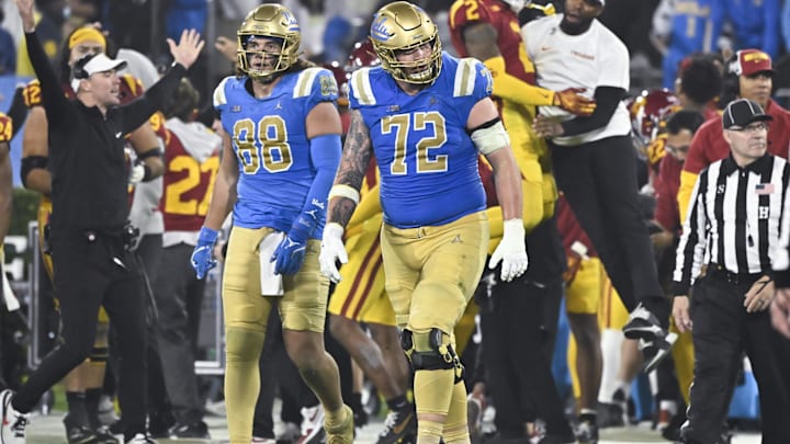 UCLA Bruins offensive lineman Garrett DiGiorgio Bowl. Mandatory Credit: Robert Hanashiro-Imagn Images