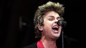 Billie Joe Armstrong performs with his band Green Day during the Saviors Tour at Chase Field on Sept. 18, 2024, in Phoenix.