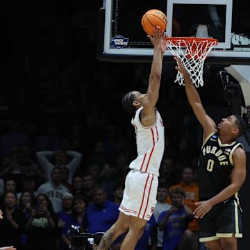 Uzan makes the winning basket in the final seconds of the Sweet 16 against Purdue.