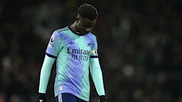 Bukayo Saka had a late winner ruled out for offside at Fulham on Sunday