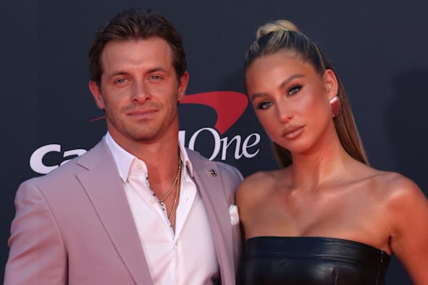 Braxton Berrios and Alix Earle attend the 2023 ESPYs Awards at the Dolby Theatre on July 12, 2023 in Hollywood, California