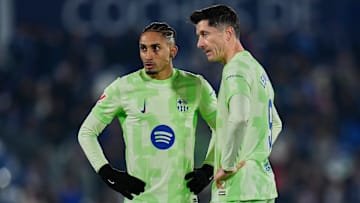 Raphinha e Lewandowski são os principais líderes do Barcelona