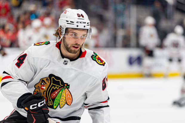 Chicago Blackhawks left wing Landon Slaggert