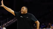 Tulane Green Wave head coach Ron Hunter calls a play against the Memphis Tigers during the first half at Dickies Arena. 