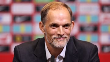 Thomas Tuchel takes charge of his first England game in the next break