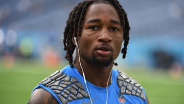 Sep 17, 2023; Nashville, Tennessee, USA; Los Angeles Chargers cornerback Asante Samuel Jr. (26) before the game against the Tennessee Titans at Nissan Stadium. Mandatory Credit: Christopher Hanewinckel-Imagn Images