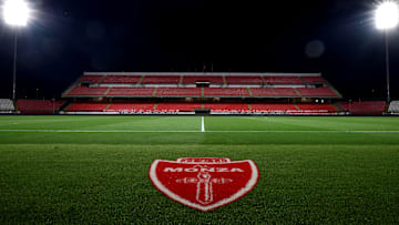 General view of U-Power Stadium at the end of the Serie A...