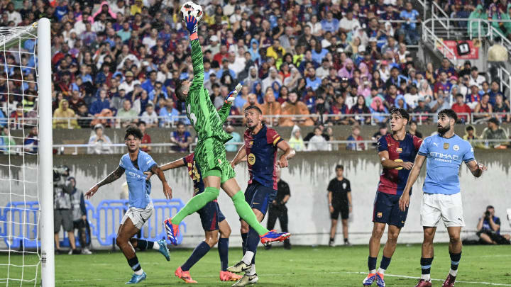 City met Barca on Wednesday in a summer friendly