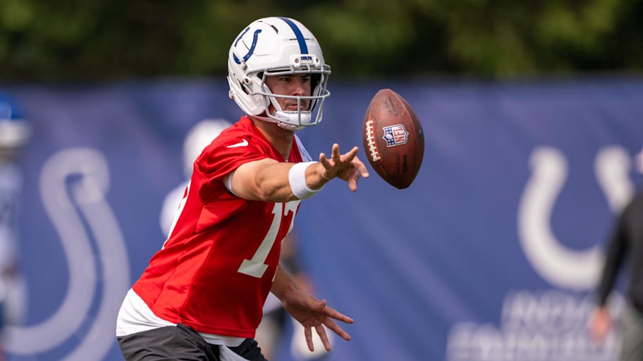 Daniel Jones signed a one-year, $14 million contract with the Indianapolis Colts in March of 2025. | Marc Lebryk-Imagn Images