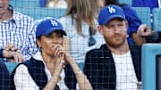 Prince Harry and Meghan Markle attended Game 4 of the World Series.