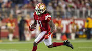 Dec 25, 2023; Santa Clara, California, USA; San Francisco 49ers wide receiver Brandon Aiyuk (11) rushes with the ball during the fourth quarter against the Baltimore Ravens at Levi's Stadium. Mandatory Credit: Neville E. Guard-Imagn Images