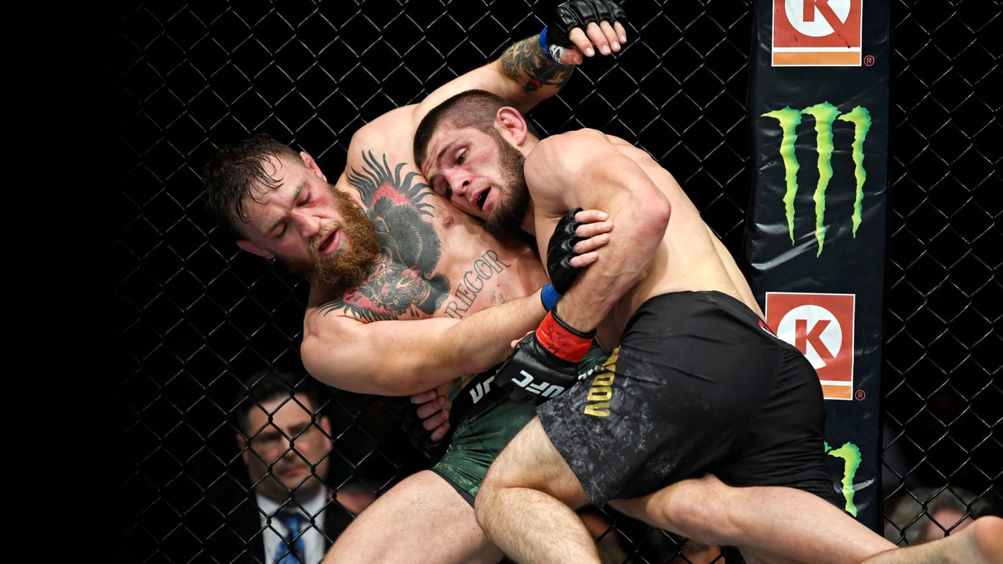 UFC Free Fight Watch Khabib Nurmagomedov Submit Conor McGregor with No Commentary
