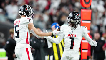 Atlanta Falcons wide receivers Drake London and Darnell Mooney