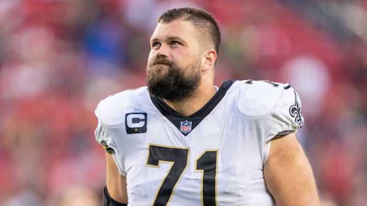 November 27, 2022; Santa Clara, California, USA; New Orleans Saints offensive tackle Ryan Ramczyk (71) after the game against the San Francisco 49ers at Levi's Stadium. Mandatory Credit: Kyle Terada-USA TODAY Sports