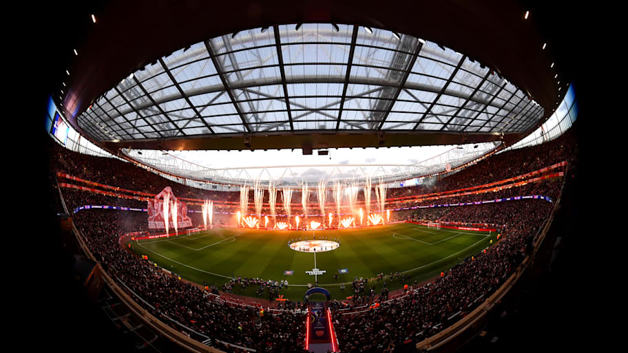 Arsenal’s prematch display.