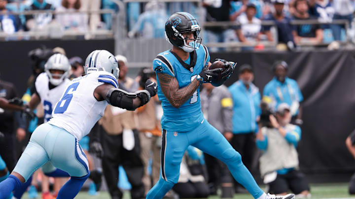 Carolina Panthers wide receiver Tetairoa McMillan. Carolina Panthers wide receiver Tetairoa McMillan.