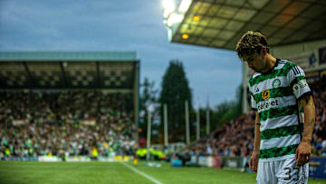 15th May 2024; Rugby Park, Kilmarnock, Scotland: Scottish Premiership Football, Kilmarnock versus Celtic; Matt O'Riley of Celtic