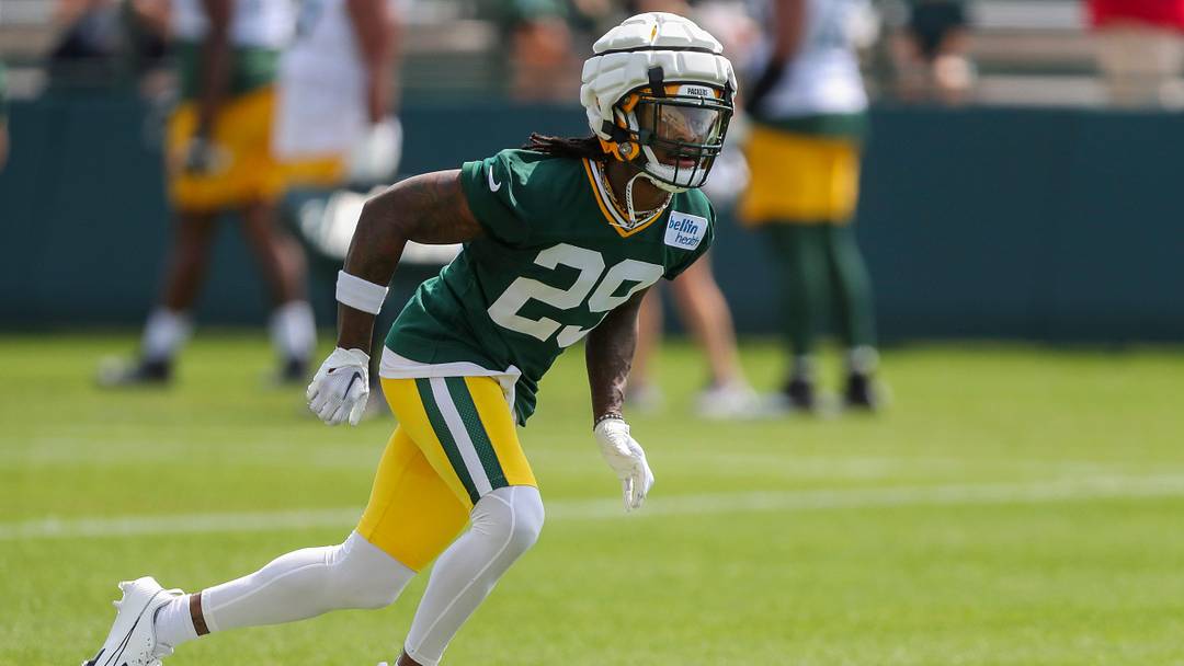 Green Bay Packers safety Xavier McKinney (29) runs through a drill on Friday, July 26, 2024, at Ray Nitschke Field in Ashwaubenon, Wis.
Tork Mason/USA TODAY NETWORK-Wisconsin