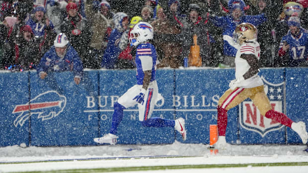 James Cook runs for a touchdown