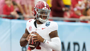 Alabama Crimson Tide quarterback Jalen Milroe
