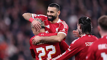 Mohamed Salah a inscrit le quatrième but de Liverpool. Mohamed Salah a inscrit le quatrième but de Liverpool.