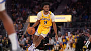 Bronny James is expected to make his NBA debut Tuesday night