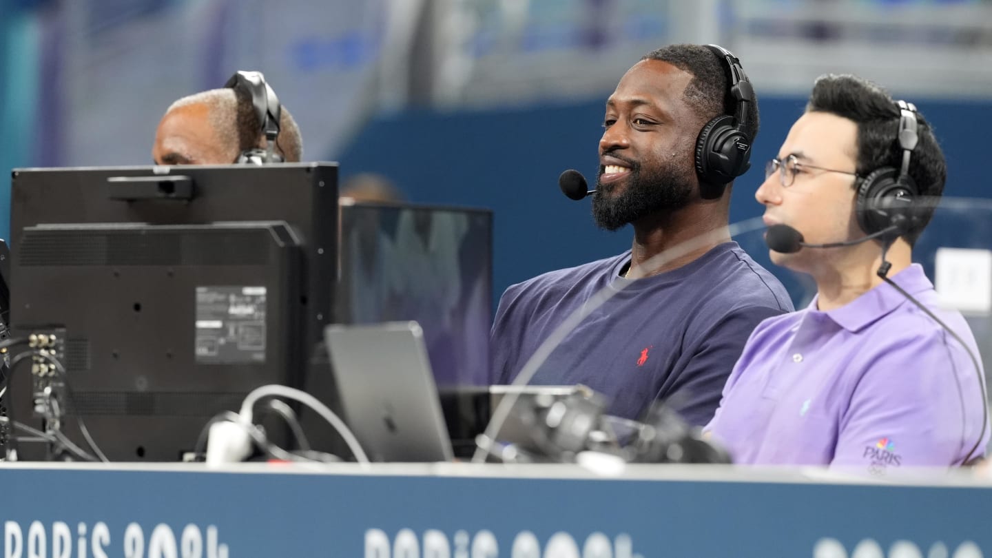 Miami Heat Legend Dwyane Wade Being Himself During Olympics Broadcast