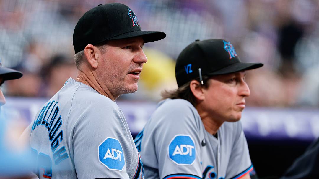Miami Marlins manager Clayton McCullough. Miami Marlins manager Clayton McCullough.