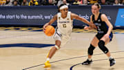 West Virginia University guard Sydney Shaw