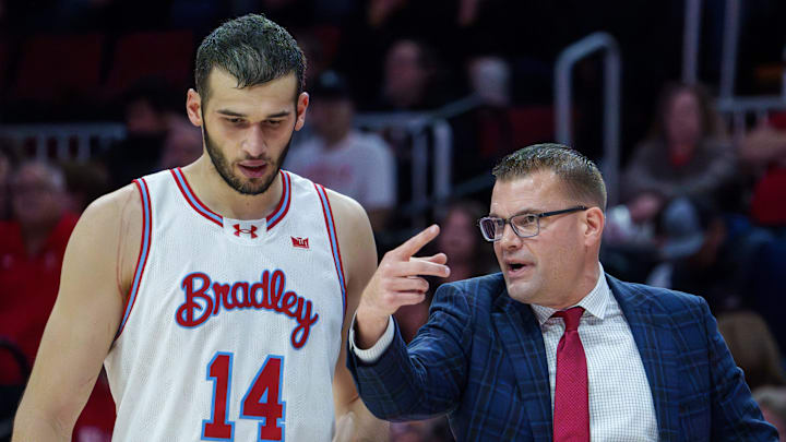 Bradley head coach Brian Wardle